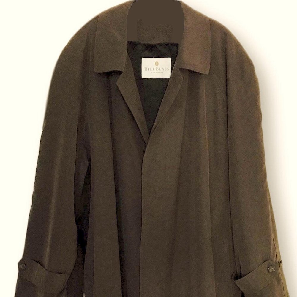 Bill Blass Men's All Weather Trench Zip Lining 42R